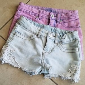 Pack of 2 Cherokee Denim shorts 1 with Lace